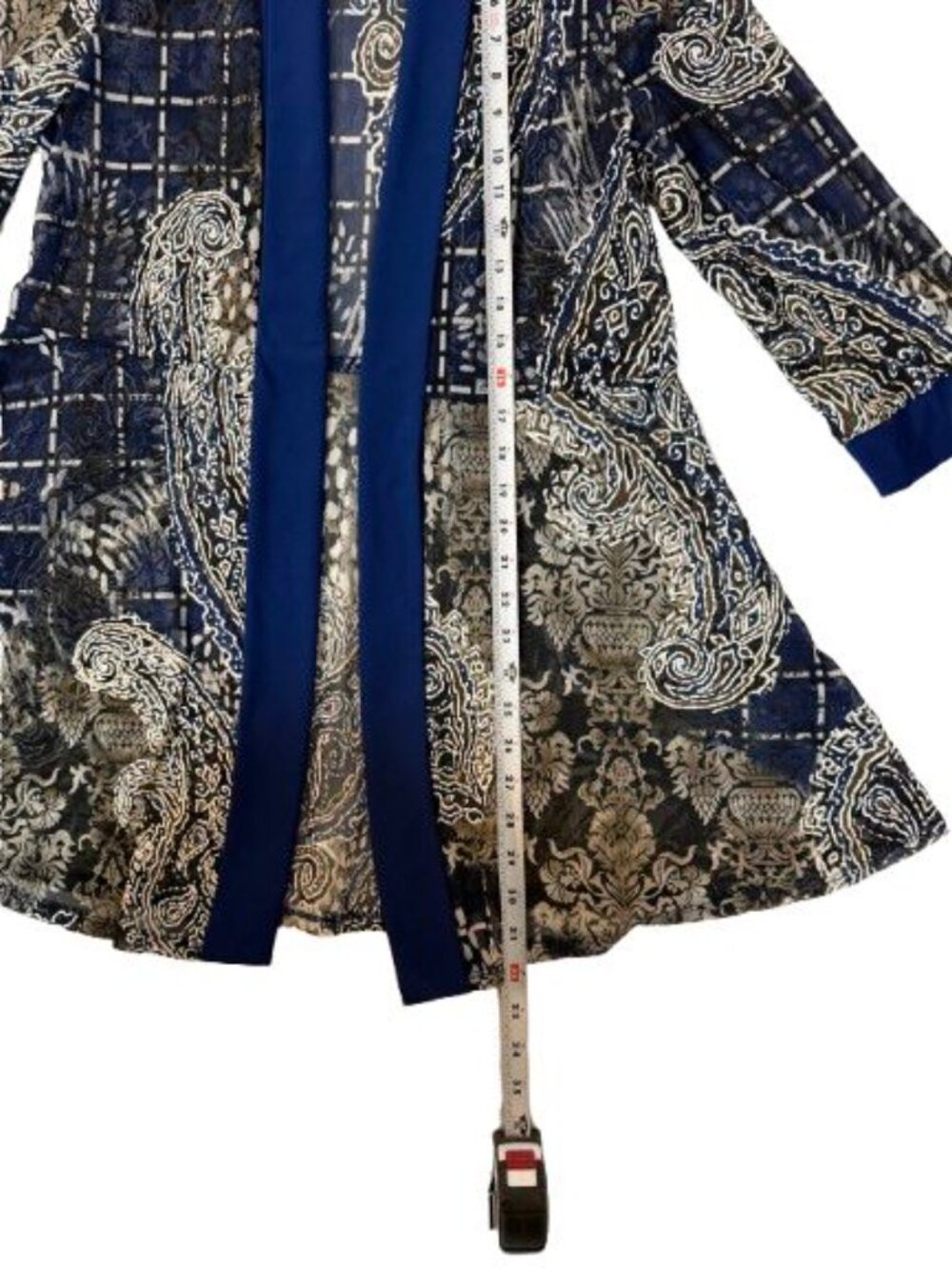 R&M Richards Paisley Open Front Jacket Size 10 NWT Elegant Layering Top - Picture 8 of 10